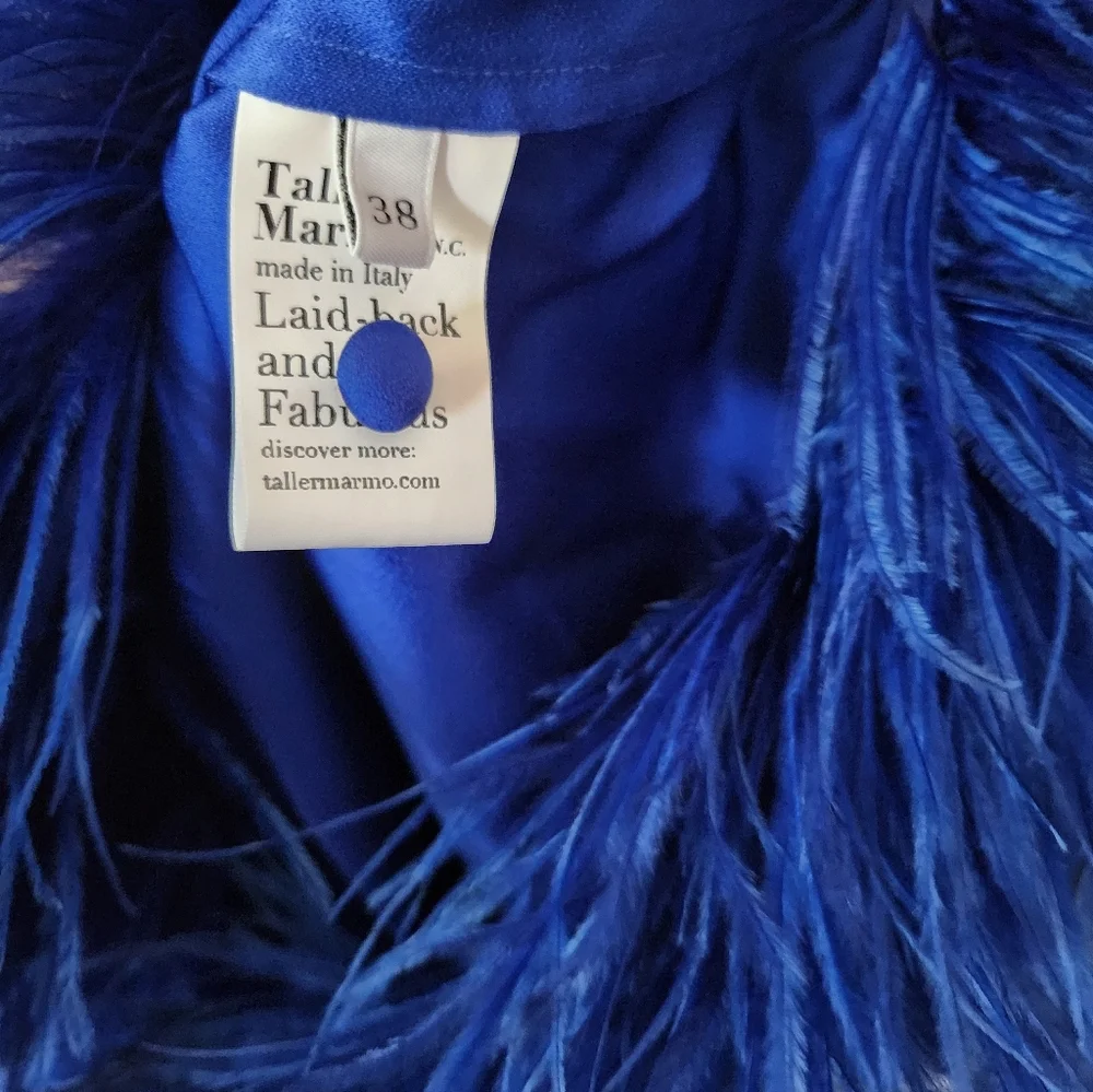 Gina Cobalt Crepe Mini Dress - Picture 7 of 11